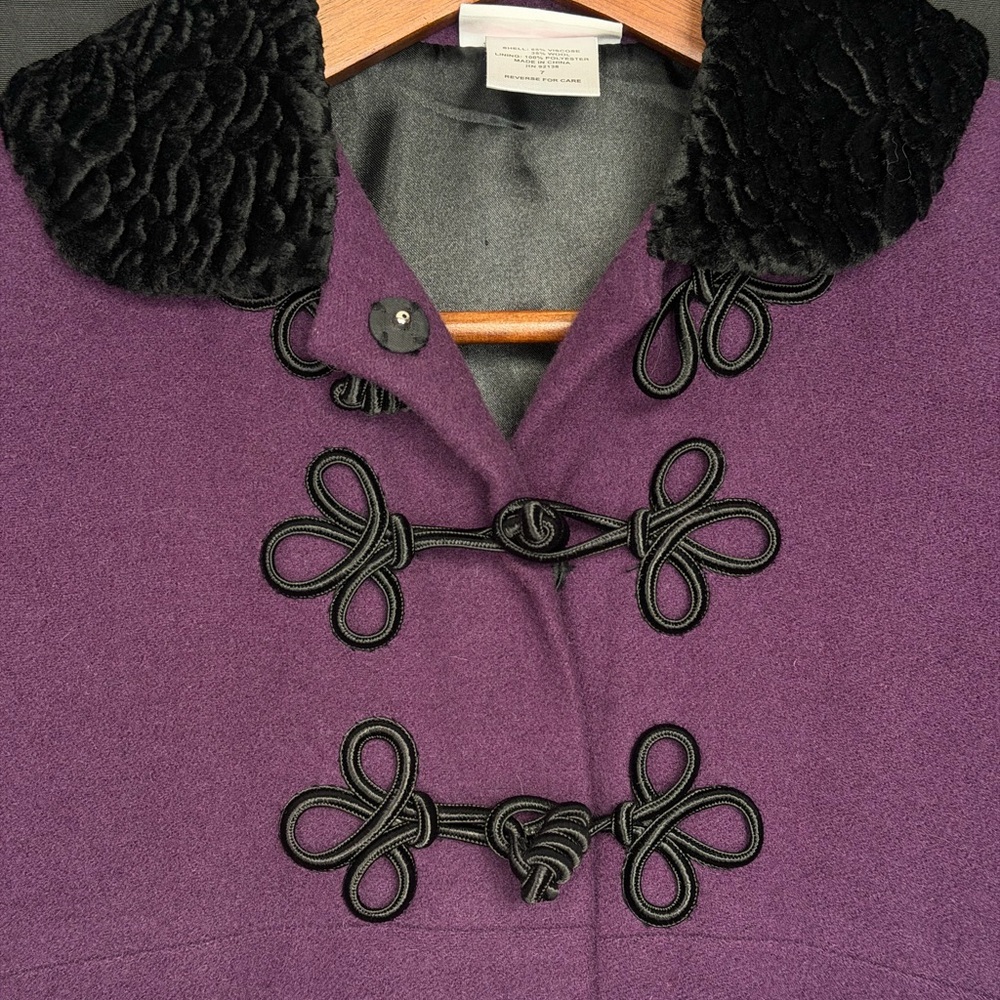 American Girl Deep Purple and Black Jacket